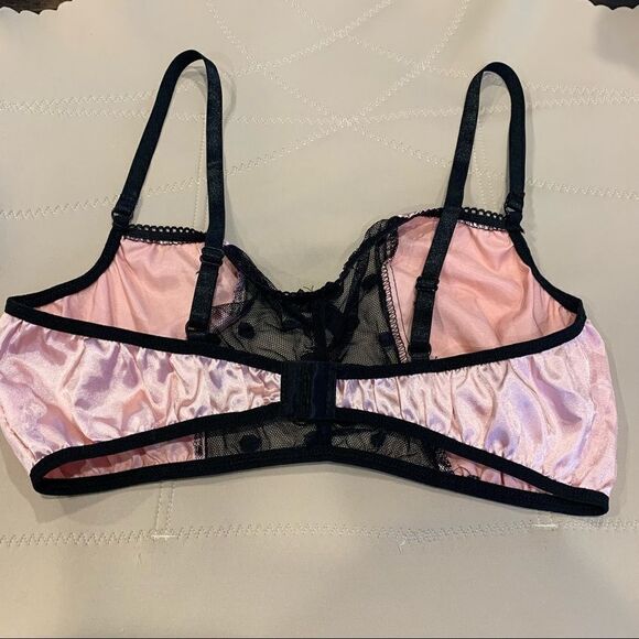 Shein Pink and Black Bra Size Large No padding - Picture 3 of 6